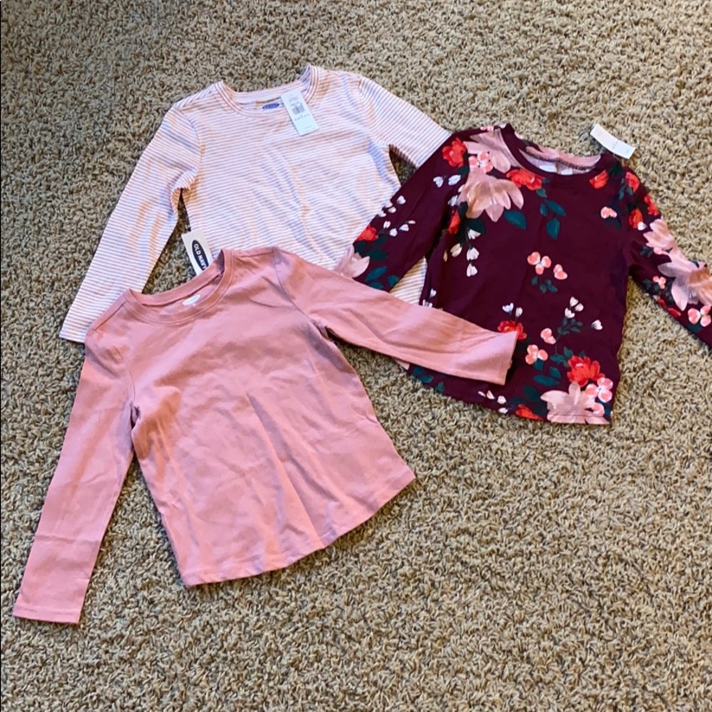 3 piece set 3T long sleeve cotton shirts